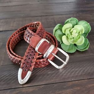FOSSIL Genuine Leather Braided Belt